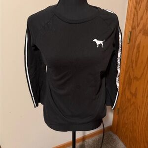 Black Long Sleeve Shirt with Dog Logo